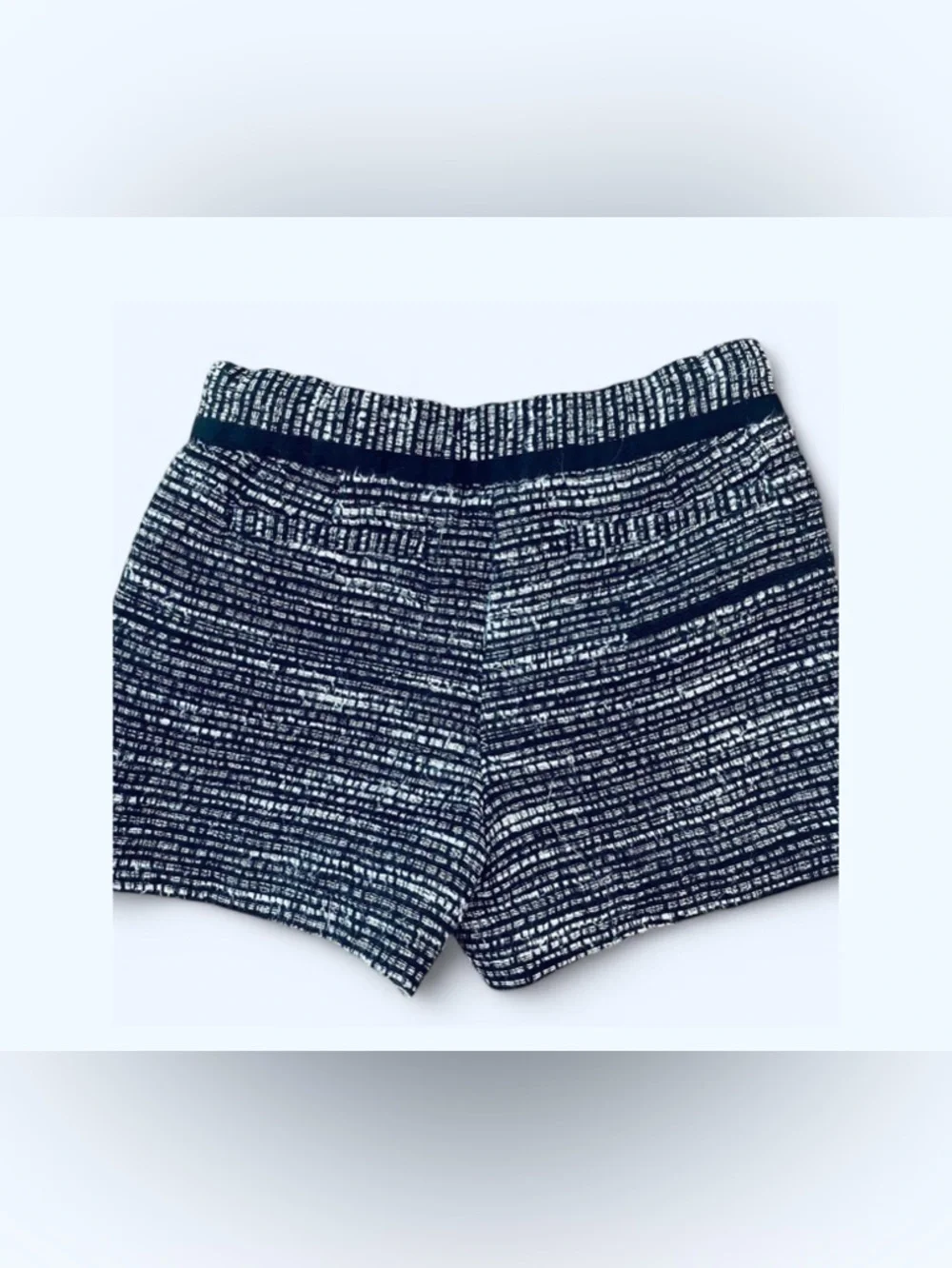 Janie and Jack 2T Black White Tweed Metallic Bow Shorts Preppy Chic
